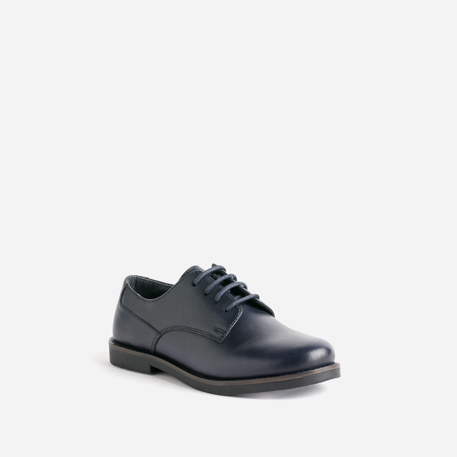 Derby BUGGY marine en cuir