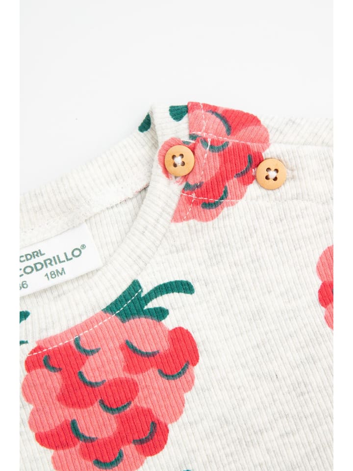 Coccodrillo Geripptes Kleid in grau günstig kaufen