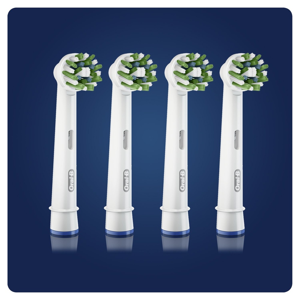 oral-b Oral-B CrossAction Brossette Avec CleanMaximiser, 4 Brossettes De Rechange