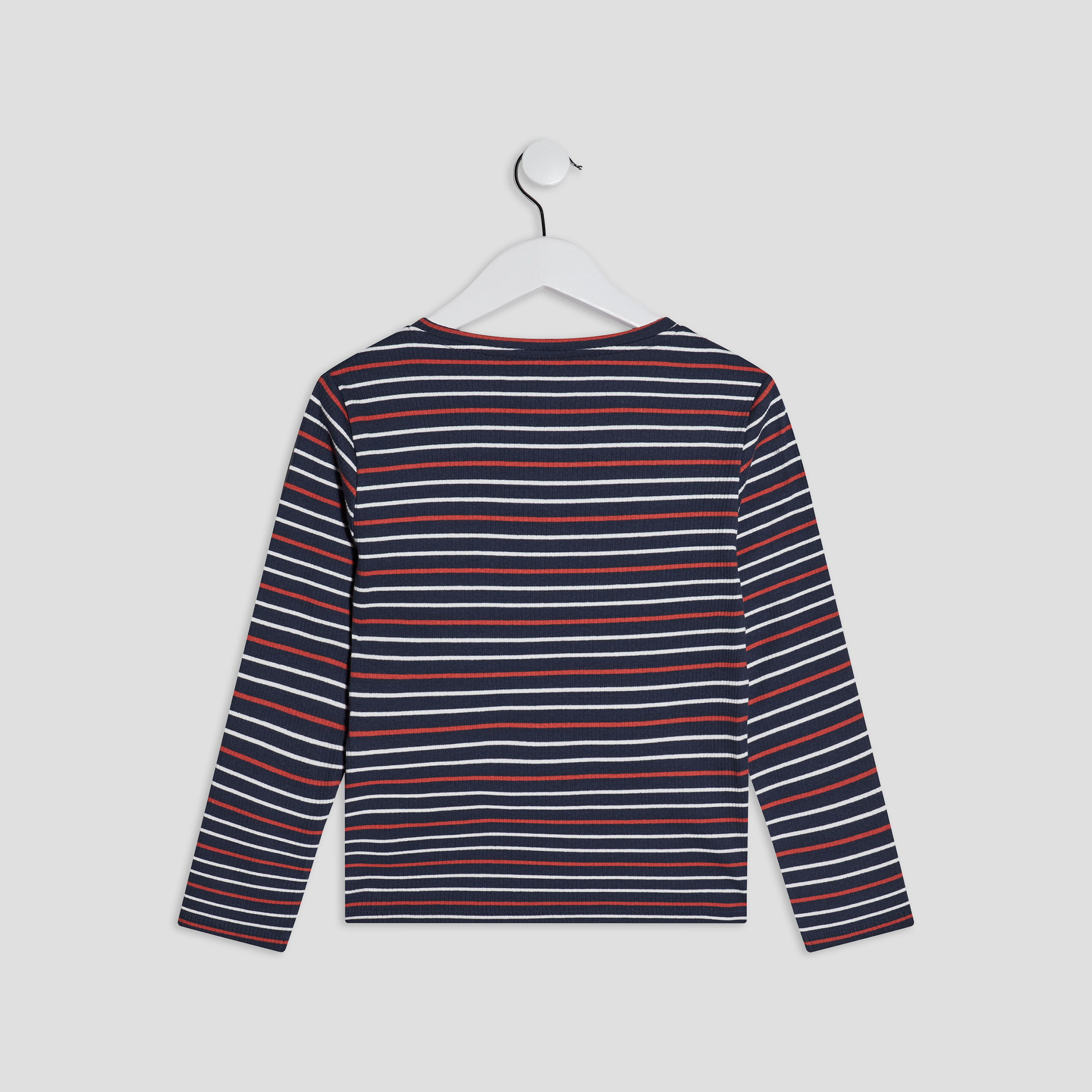 T-shirt manches longues Creeks bleu marine garçon | La Halle