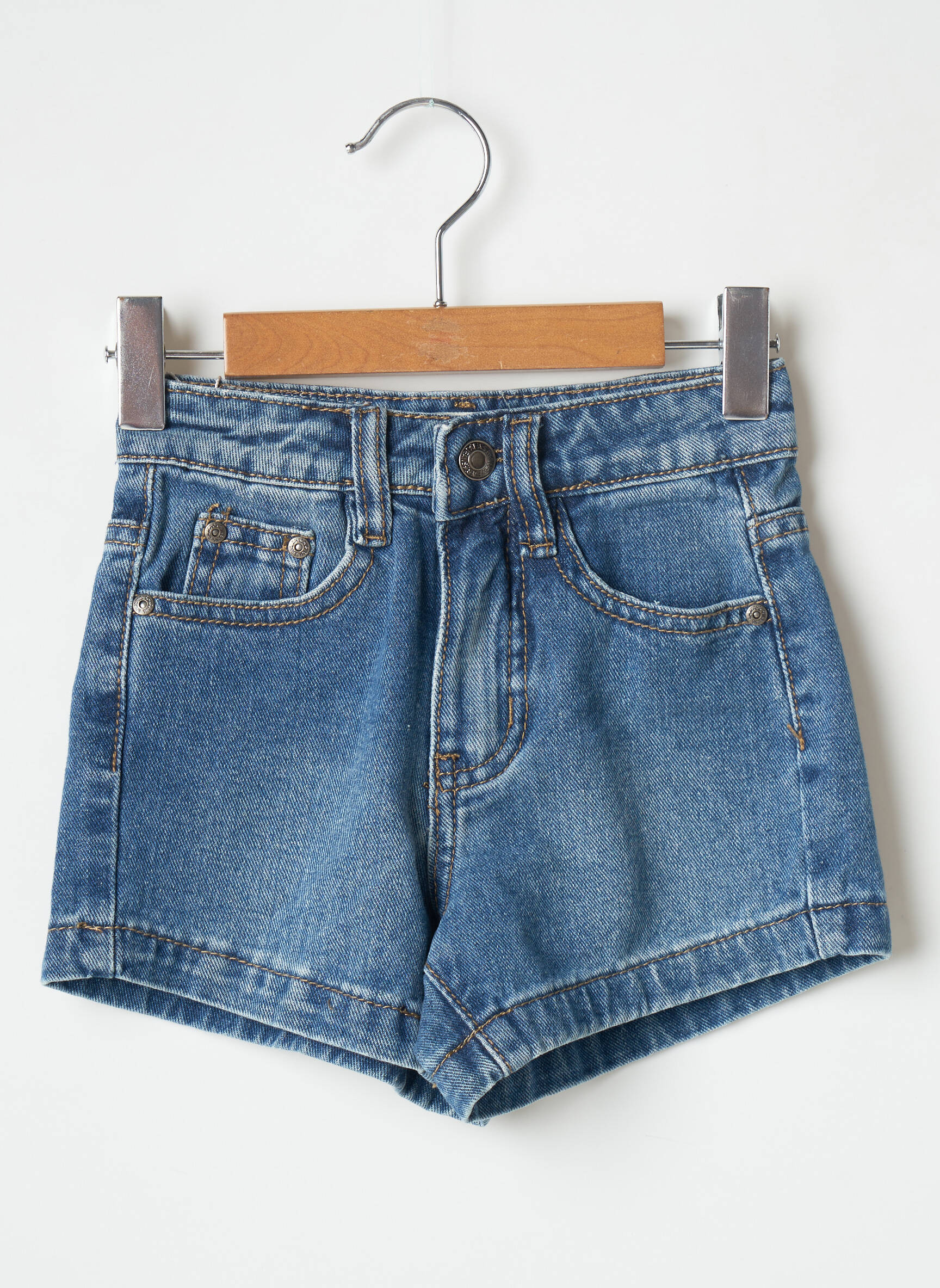 Pm Mere   Fille Shorts 1 Fille couleur bleu
