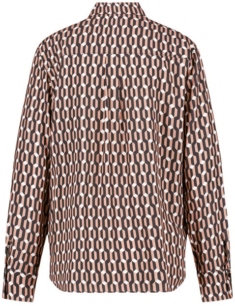Gemusterte Bluse aus nachhaltigem Material