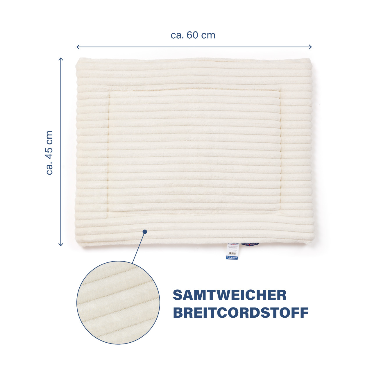 Wagner Hundebetten Wagner Wallace & Jones Liegematte Cardi beige S