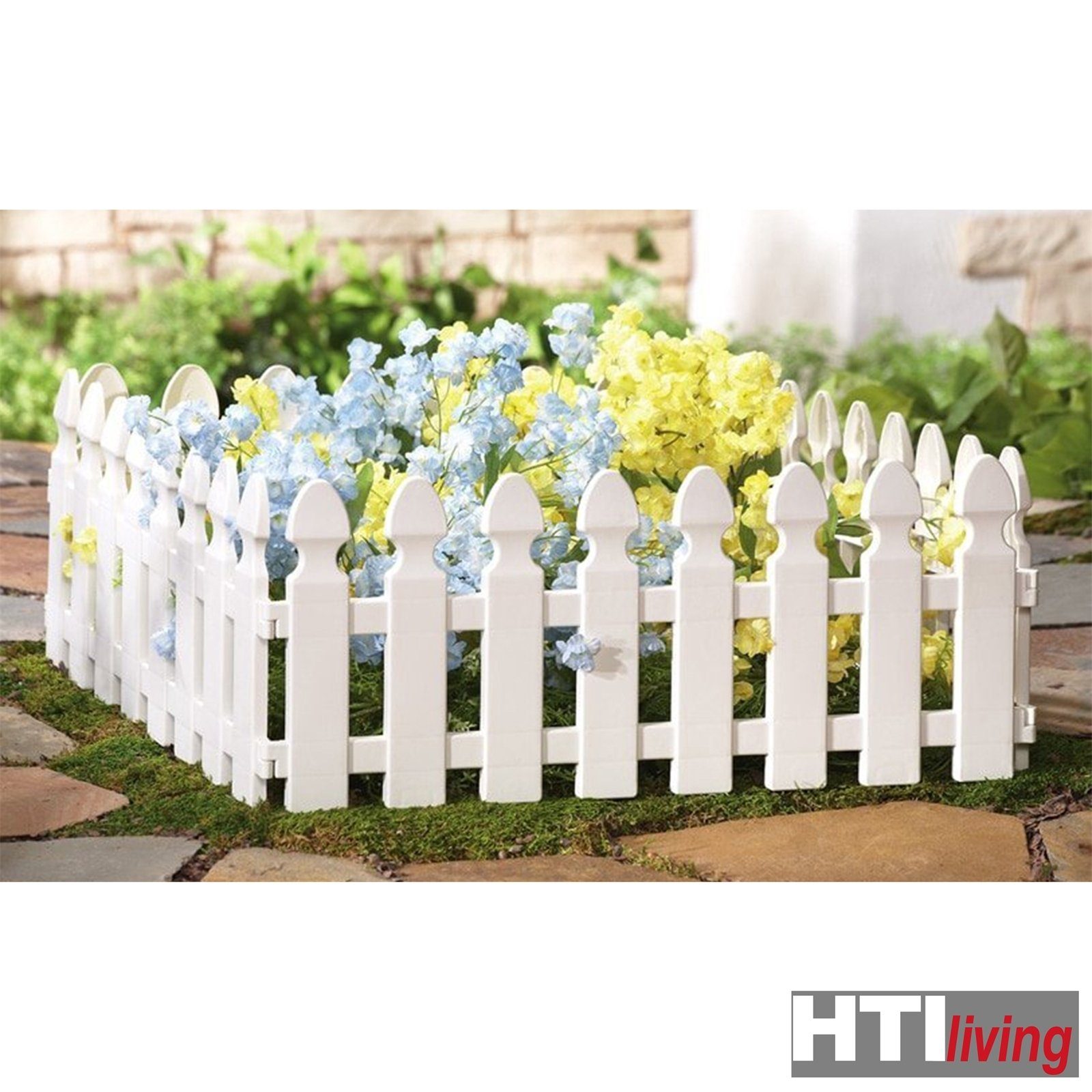 HTI-Living Beetbegrenzung Zierzaun Palisade Nessa, Beeteinfassung Beetbegrenzung