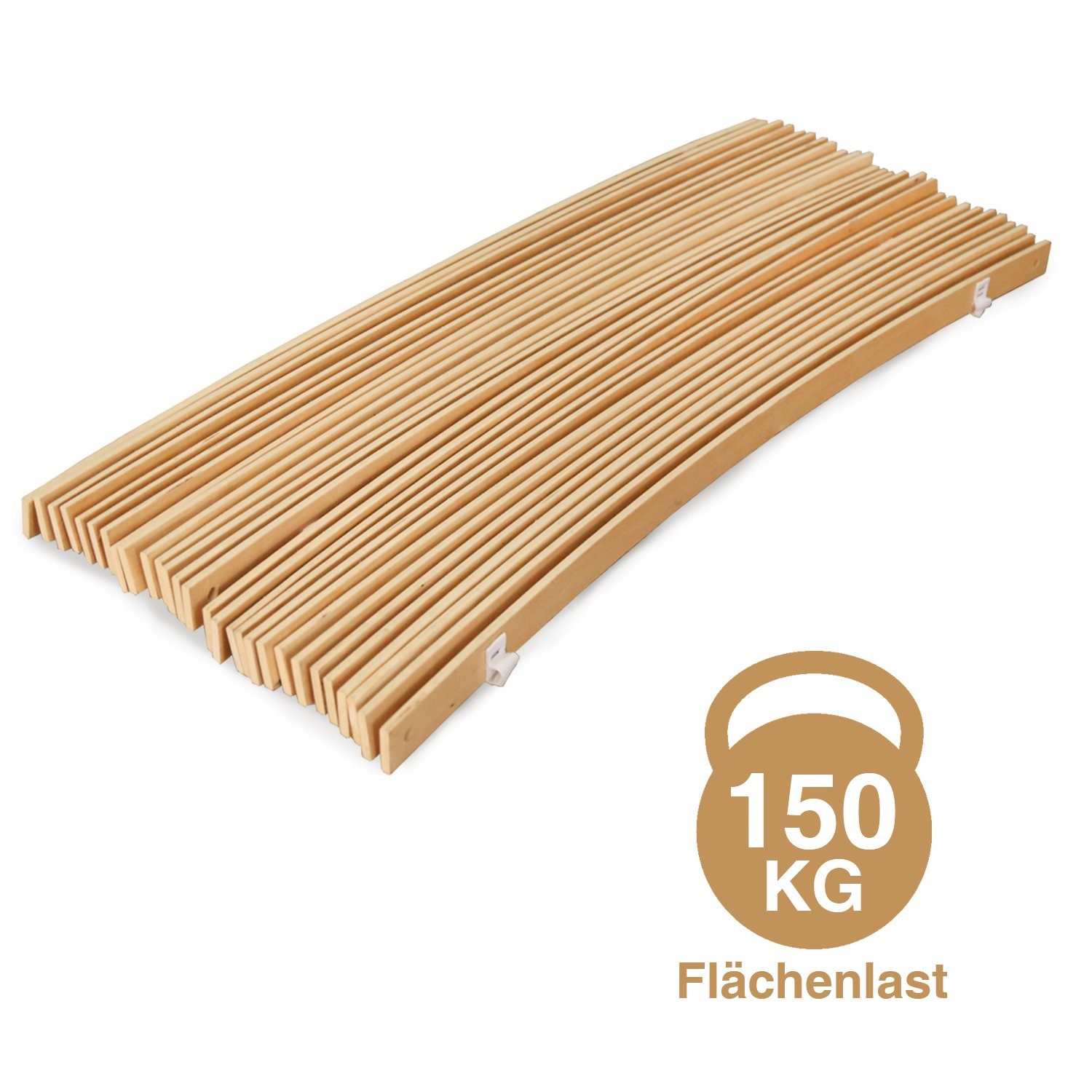Rollrost Rollrost Lattenrost Größen 90x200 cm,mit 28 Leisten unverstellbar, Yakimz