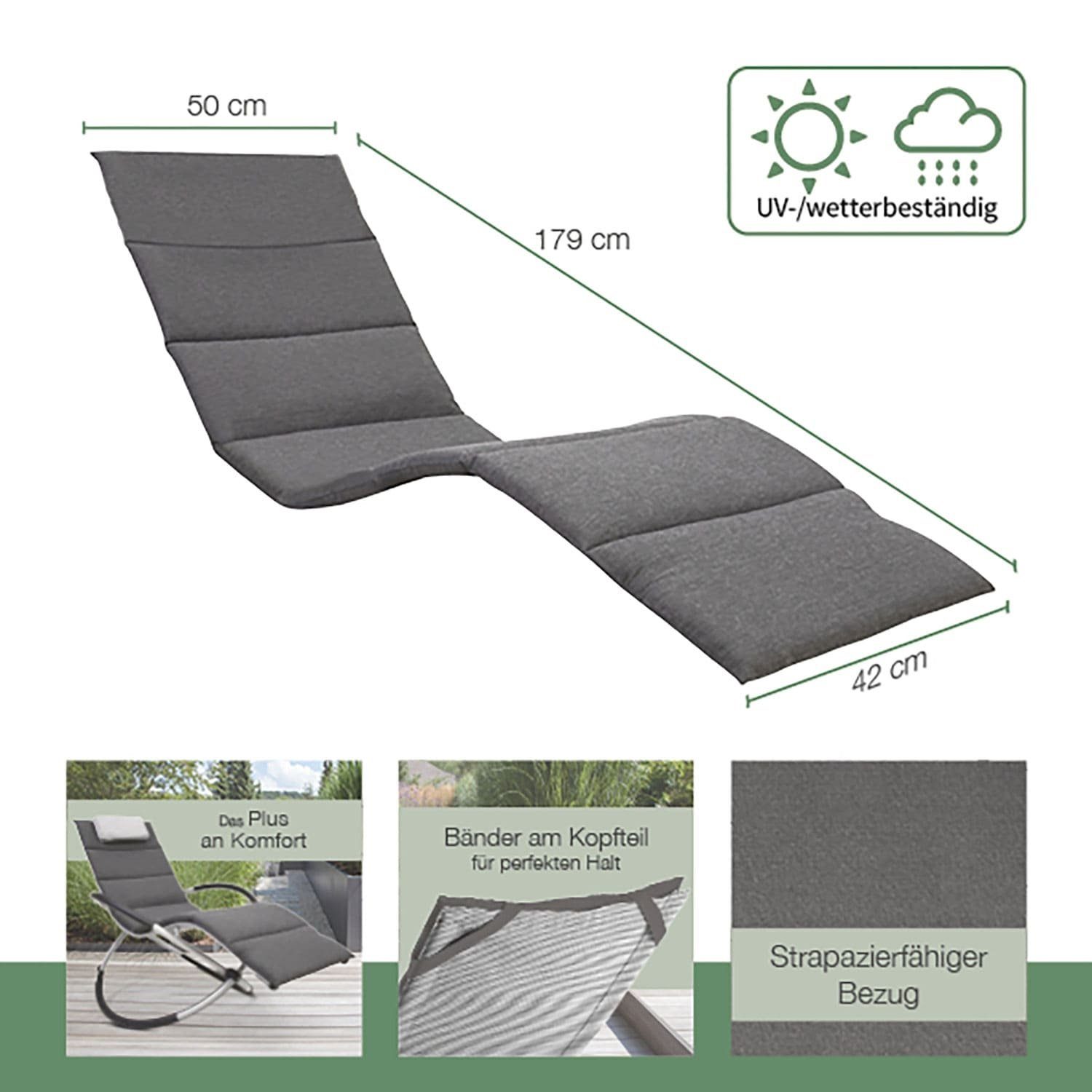 aktivshop Liegenauflage Relax, Stone