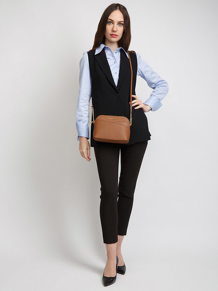 Michael Kors Leder-Umhängetasche in Hellbraun - (B)21 x (H)17 x (T)9 cm günstig kaufen onesize