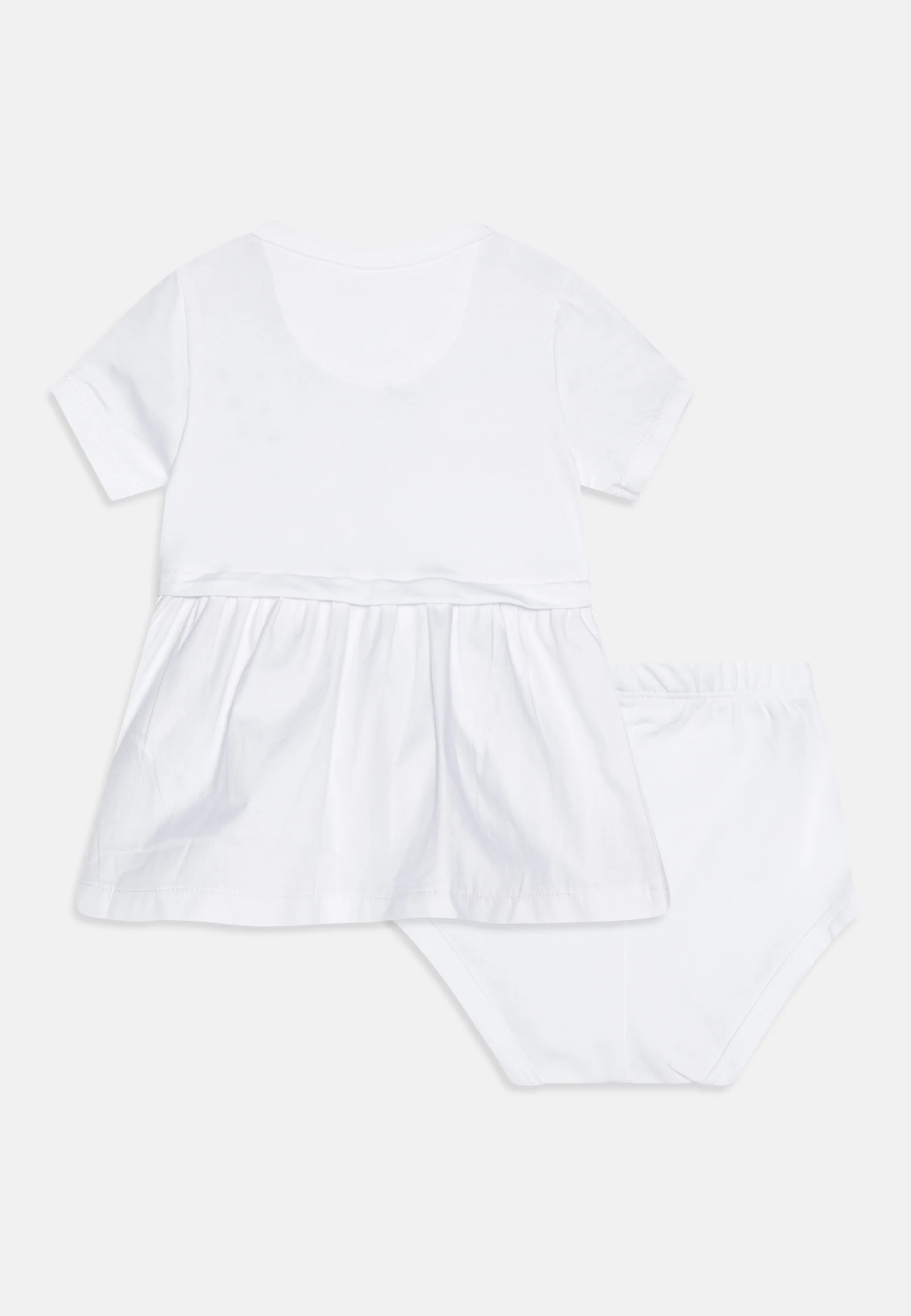 Calvin Klein Jeans BABY MONOGRAMA LOGO MIX MEDIA DRESS - Vestido de punto