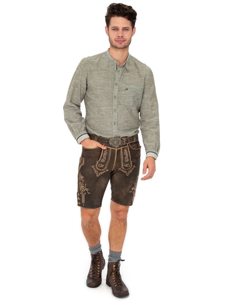MADDOX Lederhose HOPFENSEE in dunkelbraun günstig kaufen