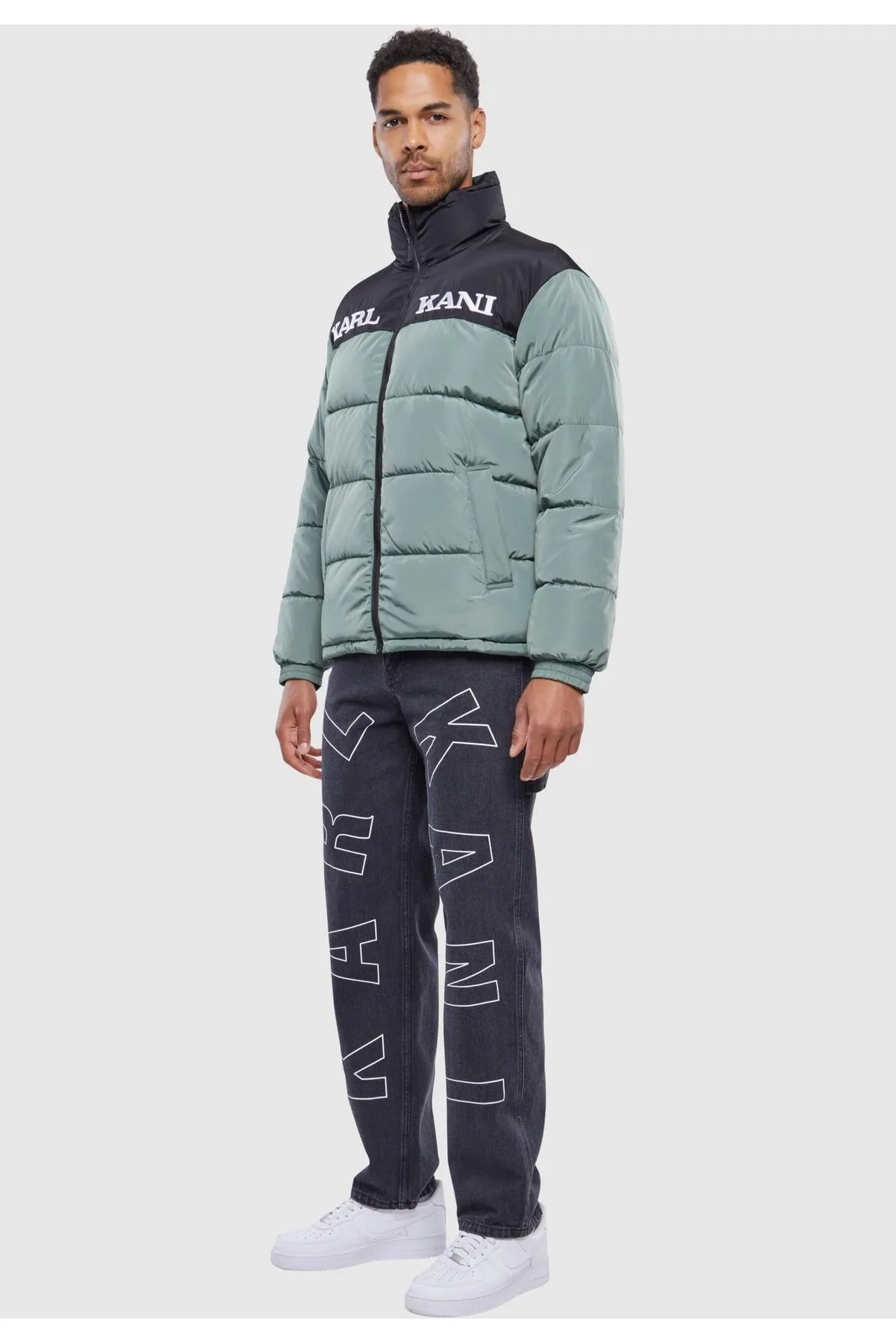 KARL KANI  Winterjacke - Grün - Basic
