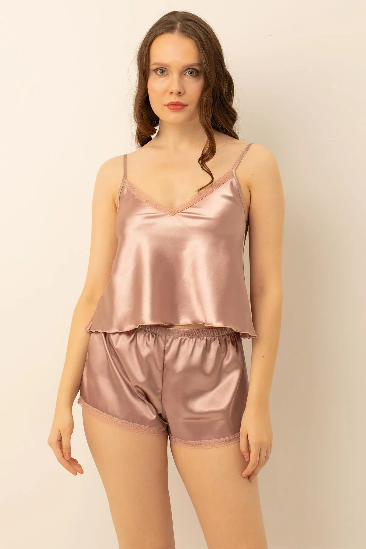 Doremi  Satin-Shorts-Set