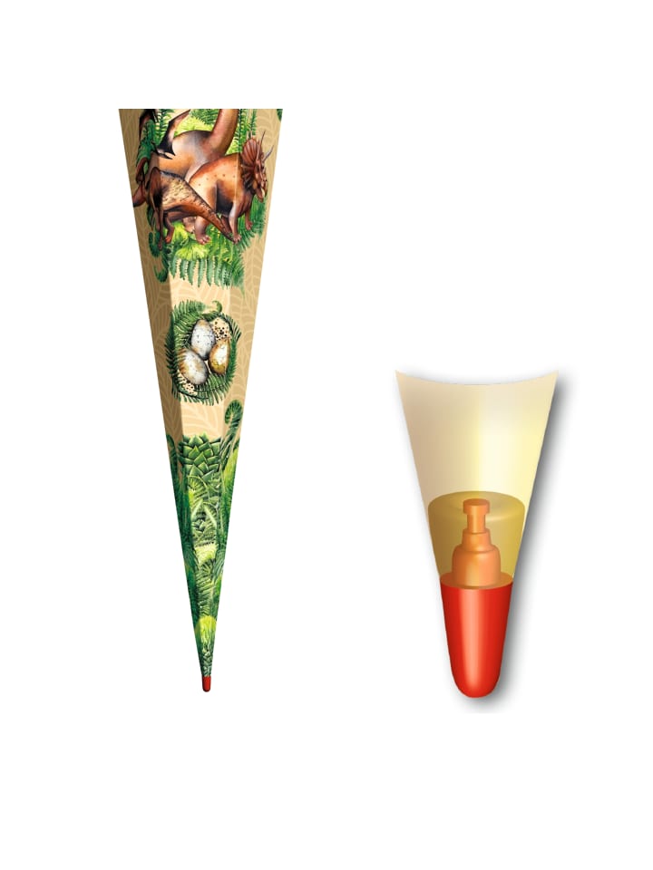 ROTH Schultüte groß Veganosaurus 85 cm in Grün günstig kaufen onesize