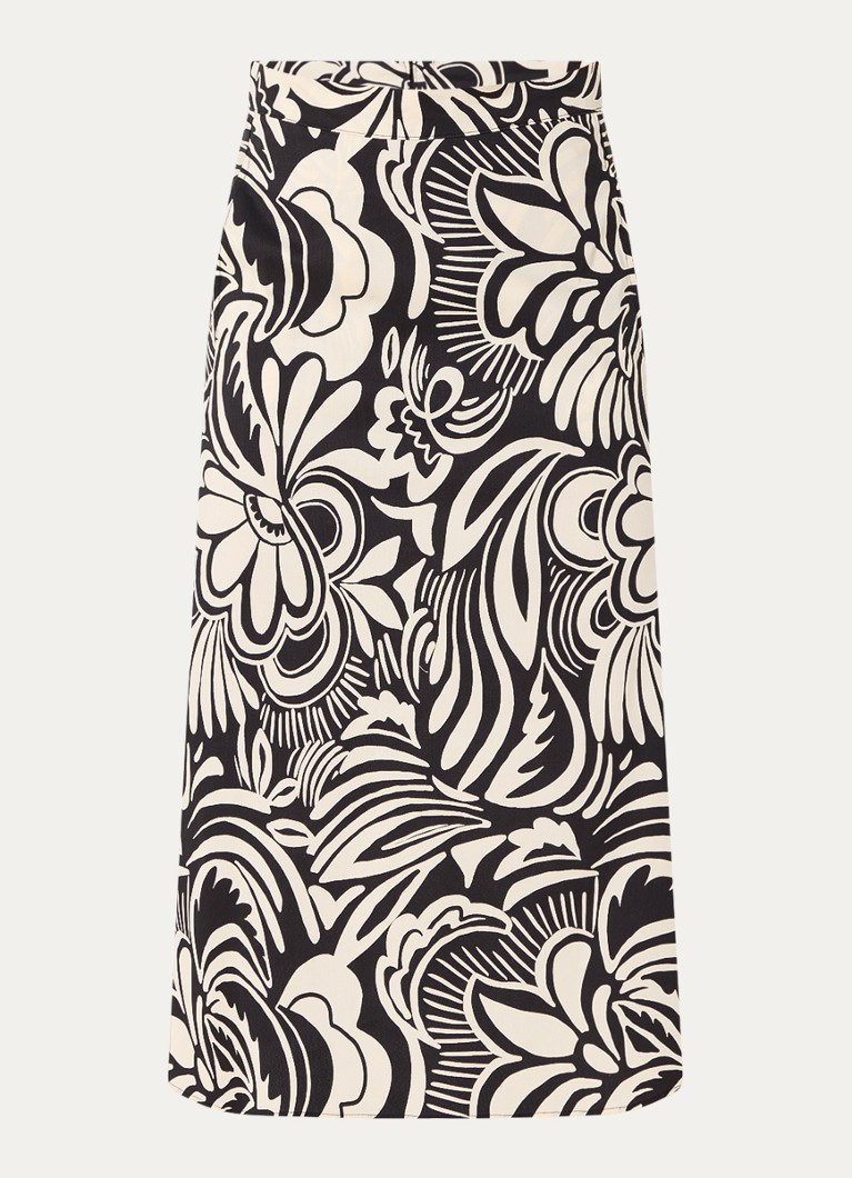 Fustă midi cu imprimeu floral și talie înaltă Gerry Weber