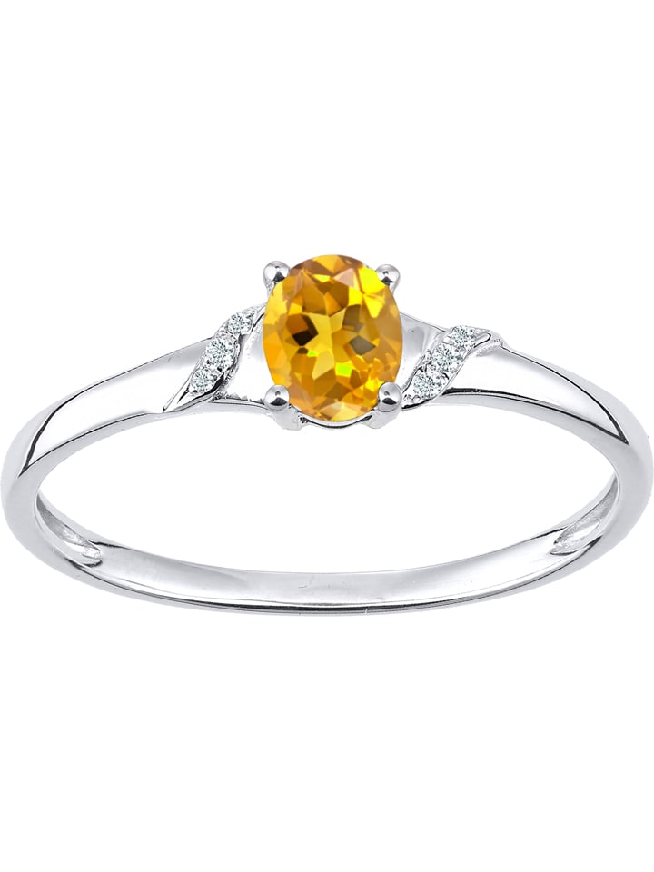 Revoni Weißgold-Ring mit Diamanten günstig kaufen