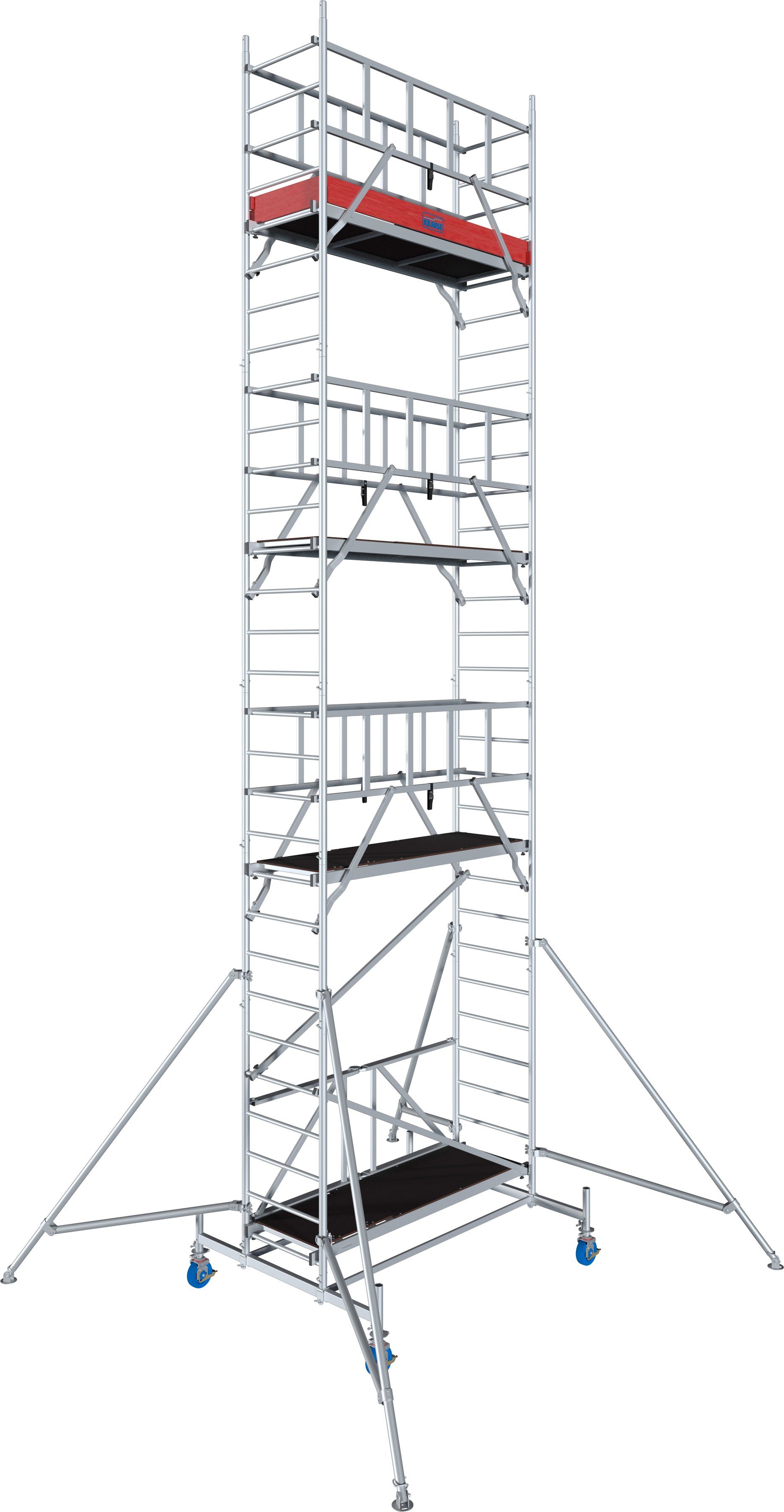 KRAUSE Fahrgerüst ProTec XS Alu-FaltGerüst, (Set), Arbeitshöhe: 8,8 Meter
