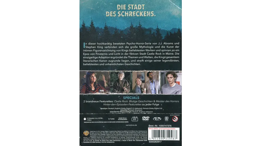 Castle Rock - Die komplette 1. Staffel  [3 DVDs]