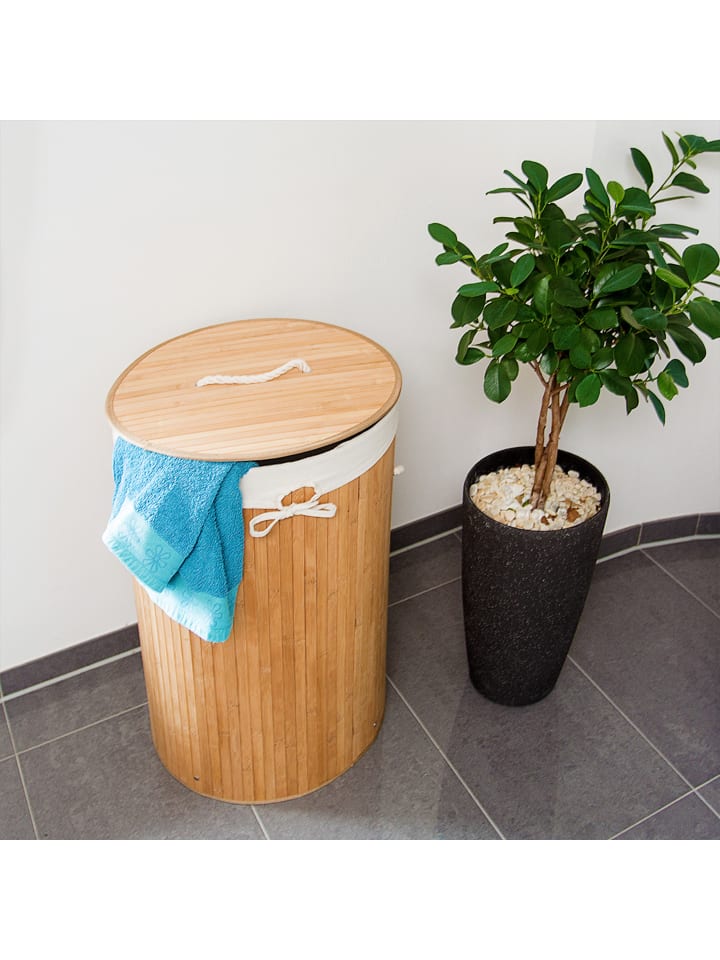relaxdays Wäschekorb Natur - (H)65 x Ø41 cm günstig kaufen onesize