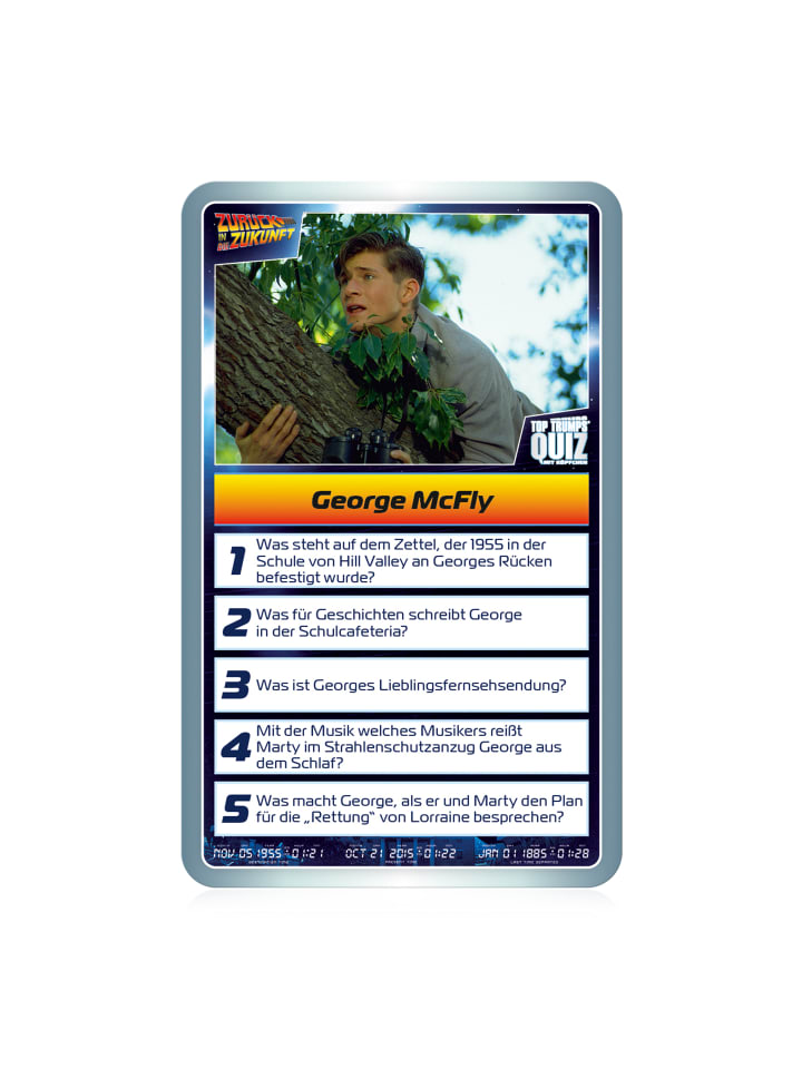 Winning Moves Top Trumps Quiz - Zurück in die Zukunft deutsch Quizspiel Fragespiel in bunt günstig kaufen onesize