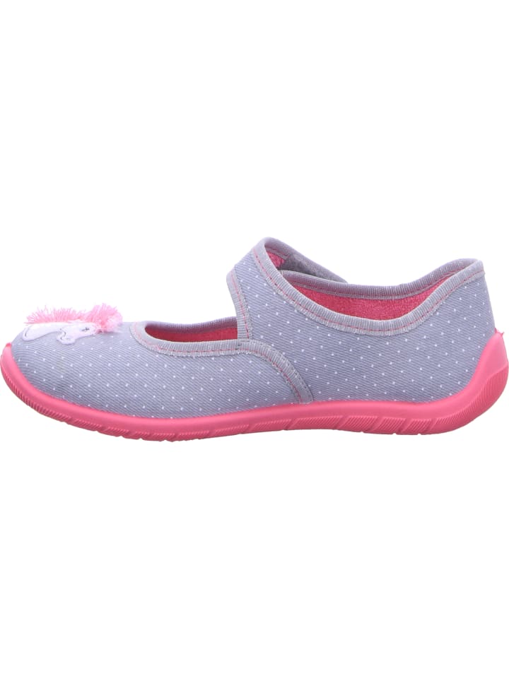 Fischer Markenschuh Hausschuh in grau günstig kaufen