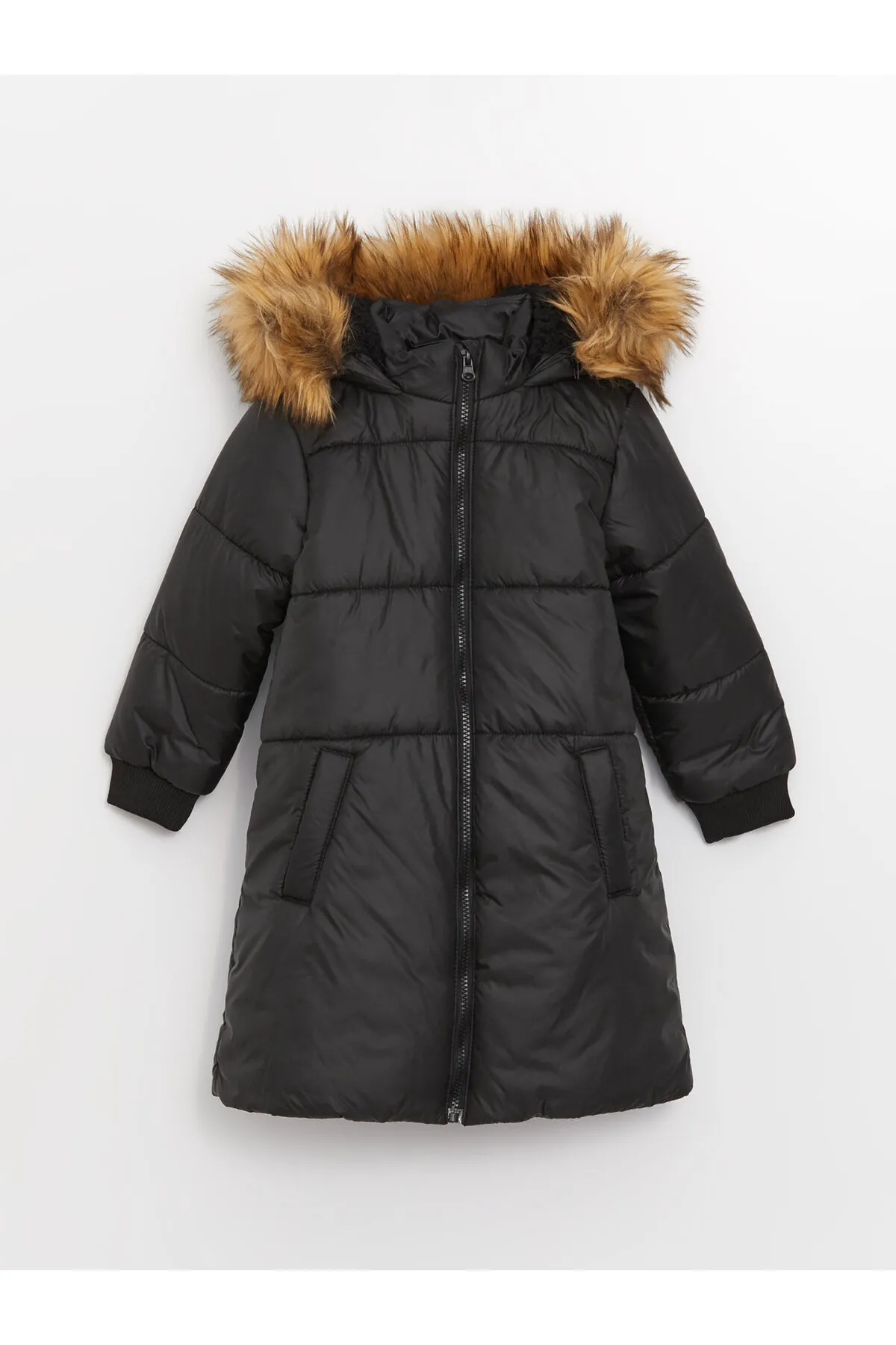 LC Waikiki  Basic-Mantel für Mädchen mit Kapuze