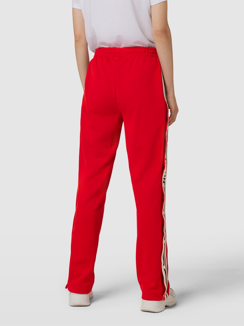 Sweatpants mit seitlichen Druckknöpfen Modell 'LUISE' in rot