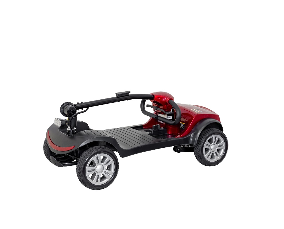 Econelo Elektrovierrad Seniorenmobil Roller 6 km/h LIBERTY Rot