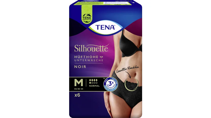 TENA Silhouette Hüfthohe Inkontinenz Pants Noir