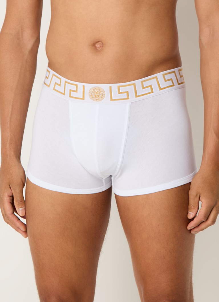 Versace Boxer Shorts with logo waistband in a 2-pack