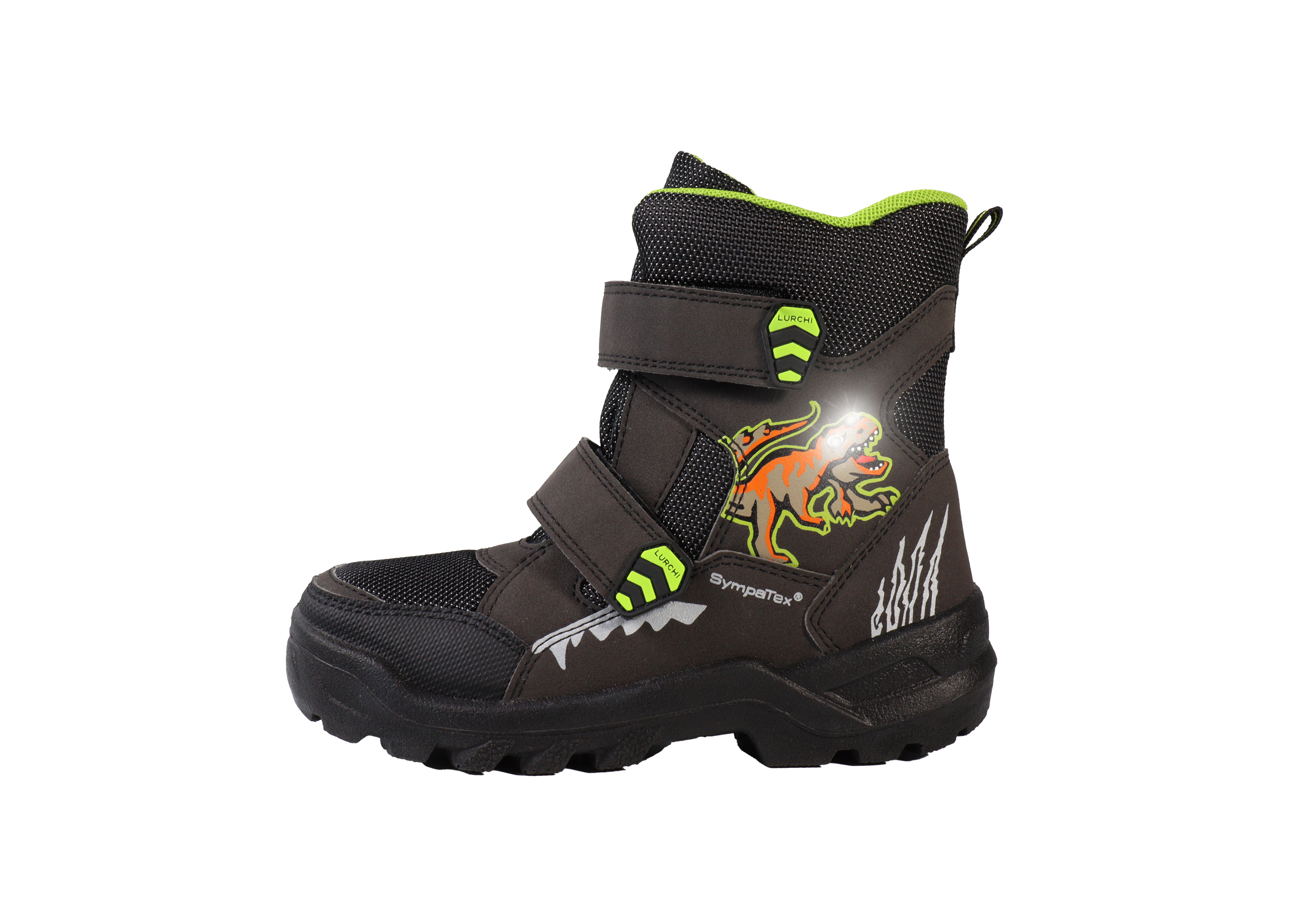 Lurchi Schneestiefel Koray-SYMPATEX - black-neon yellow