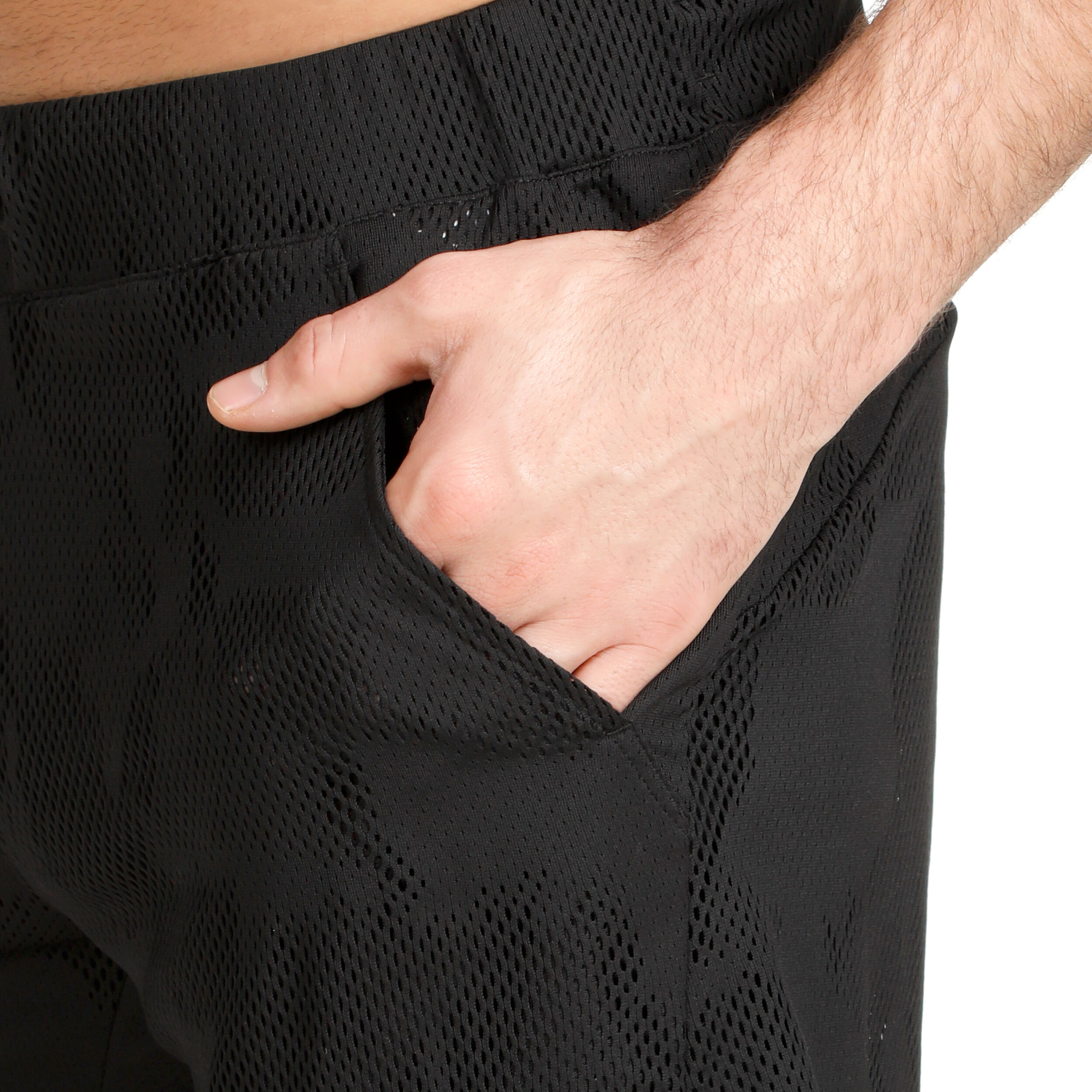 Melbourne Two-in-One 7-inch Shorts Herren - Schwarz