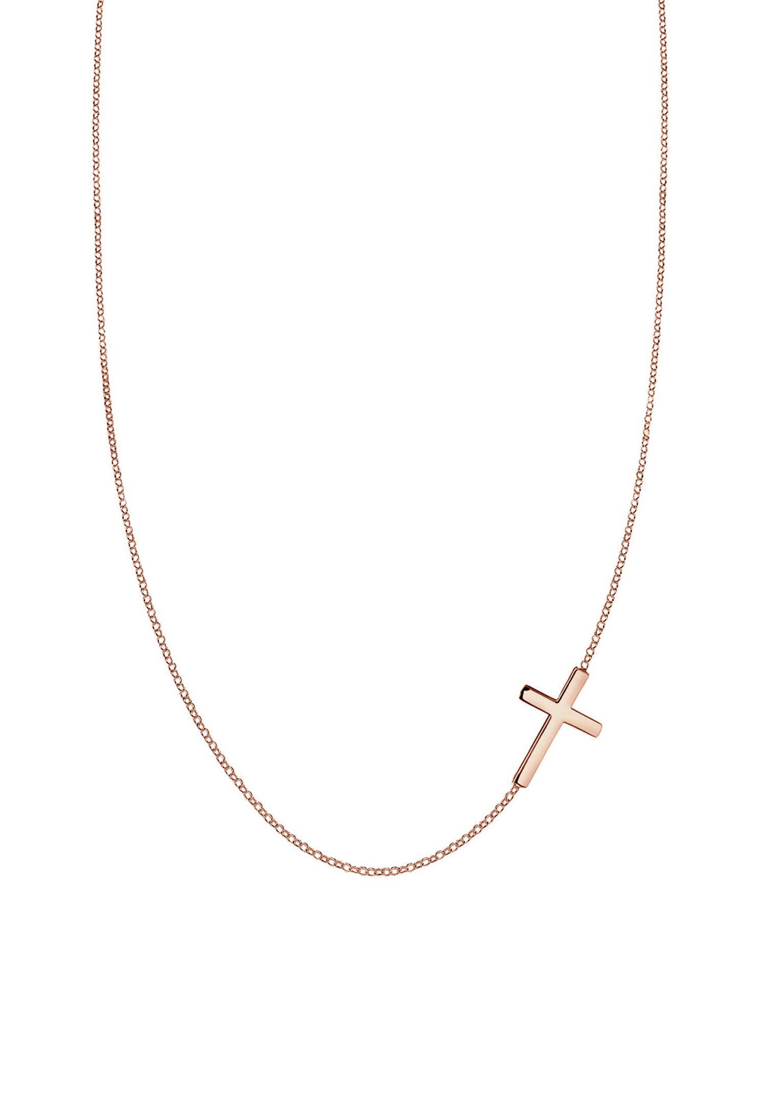 Pandantiv cruce Elli pentru femei, Basic Religion, argint 925, placat cu aur