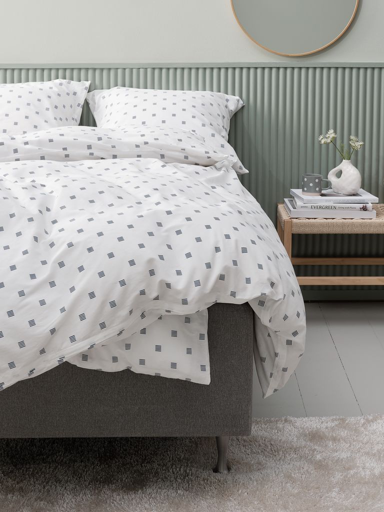 ANNIKA basic ANNIKA bedding set 140x200 blue/white