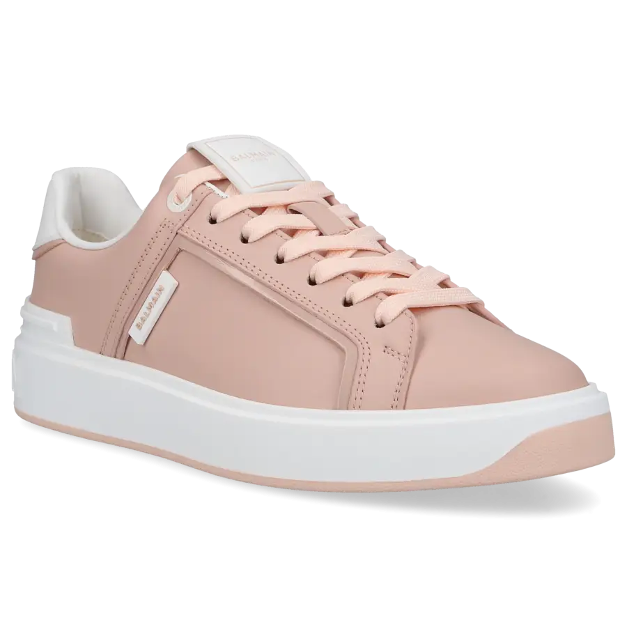Balmain - Sneaker low B-COURT Kalbsleder - beige