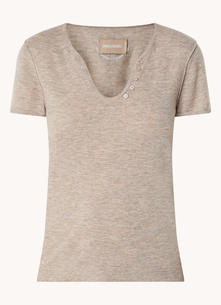 Tricou Zadig&Voltaire din cașmir, cu deschidere între picioare, Celsy