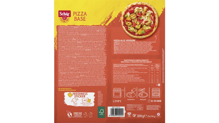 Schär Pizzaboden - glutenfrei 300 g
