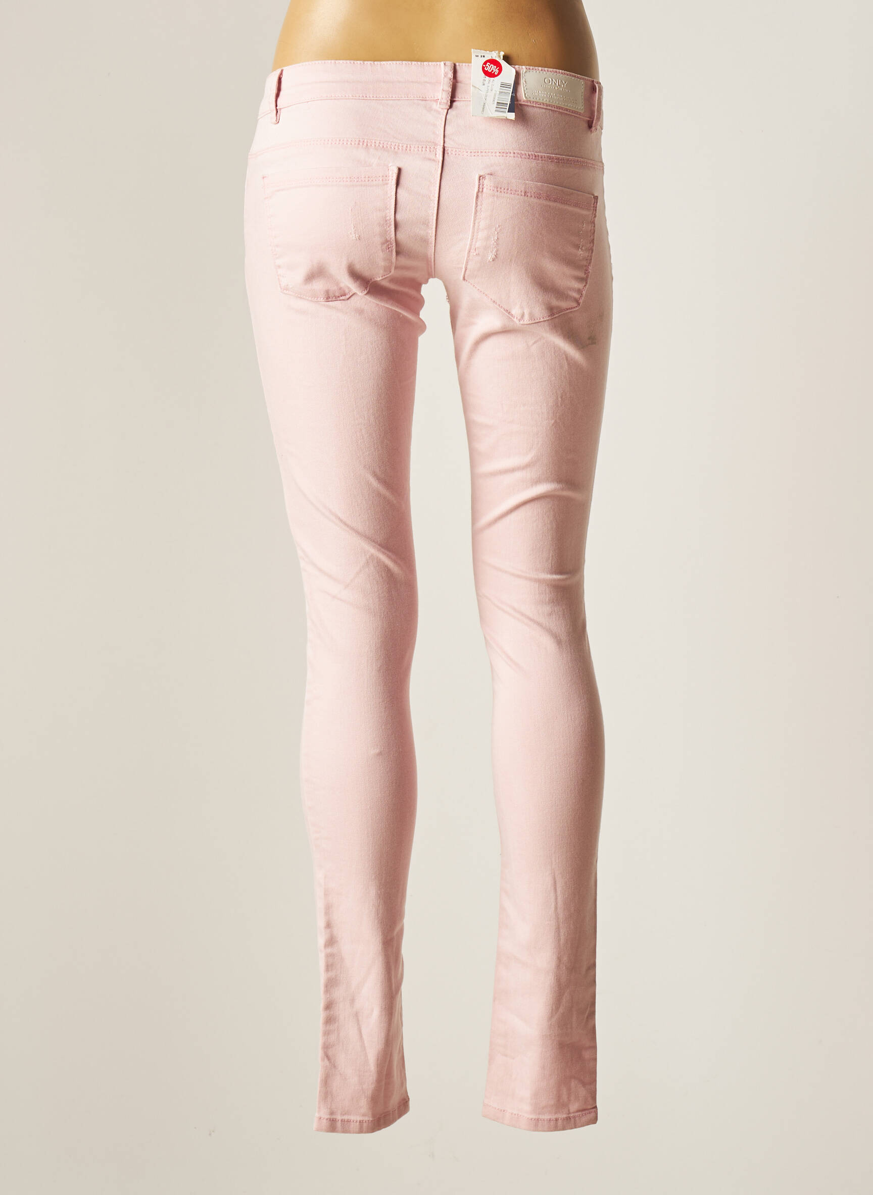 Only Jeans Skinny Femme couleur rose