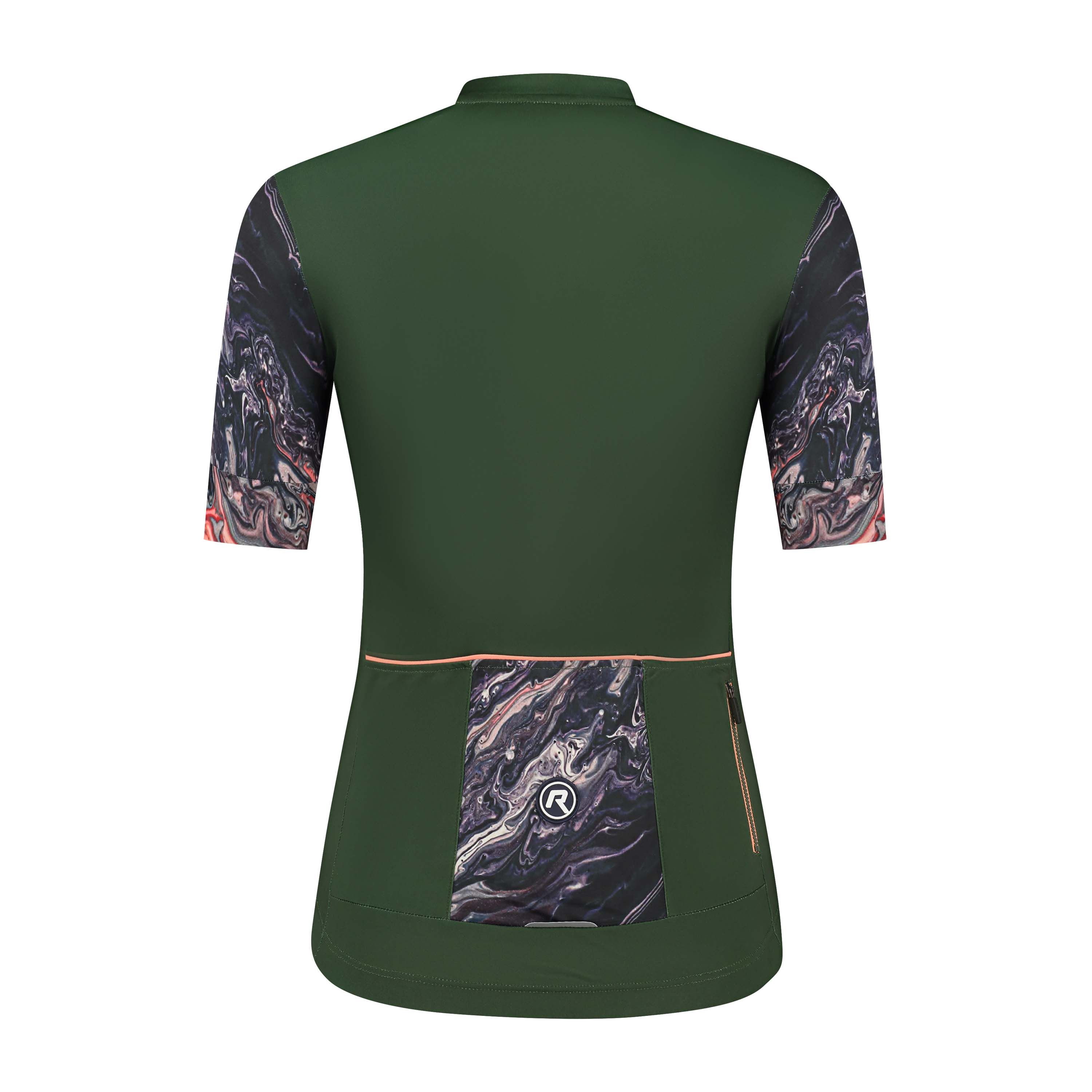 Rogelli Liquid Grün/Koralle Damen Radtrikot Kurzarm