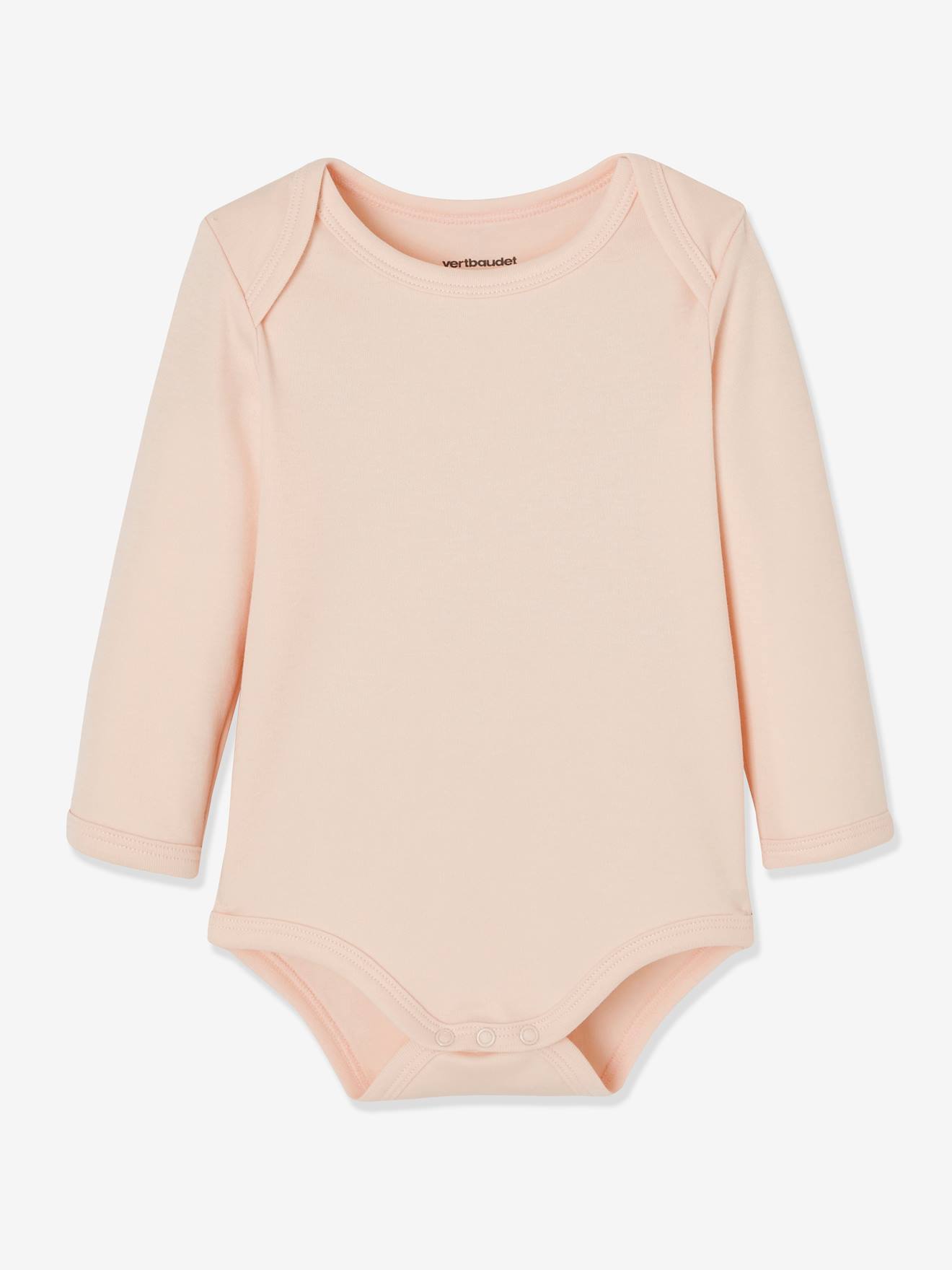 Lot de 7 bodies manches longues ouverture US bébé BASICS lot vert grisé