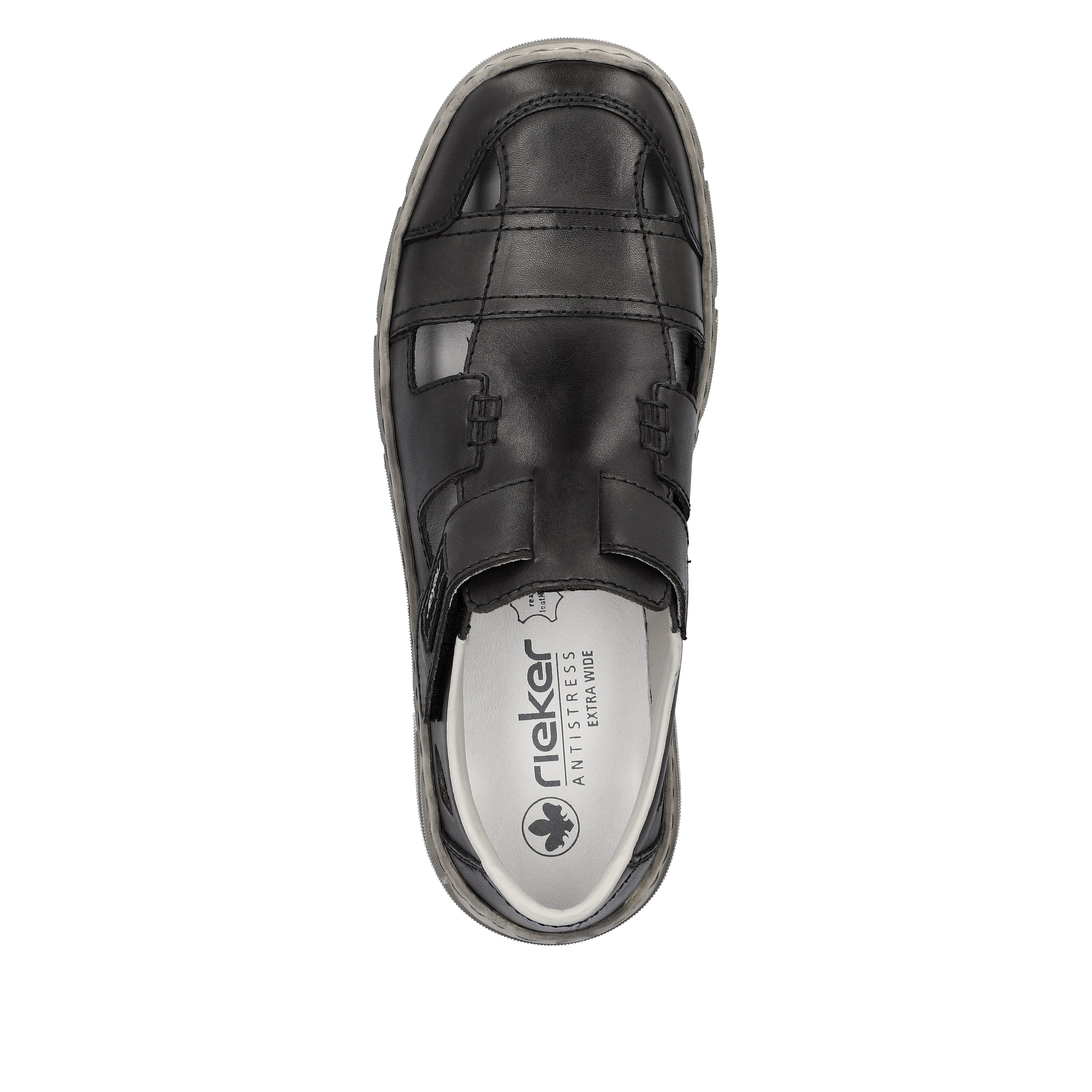 Rieker Herren Slipper asphaltgrau