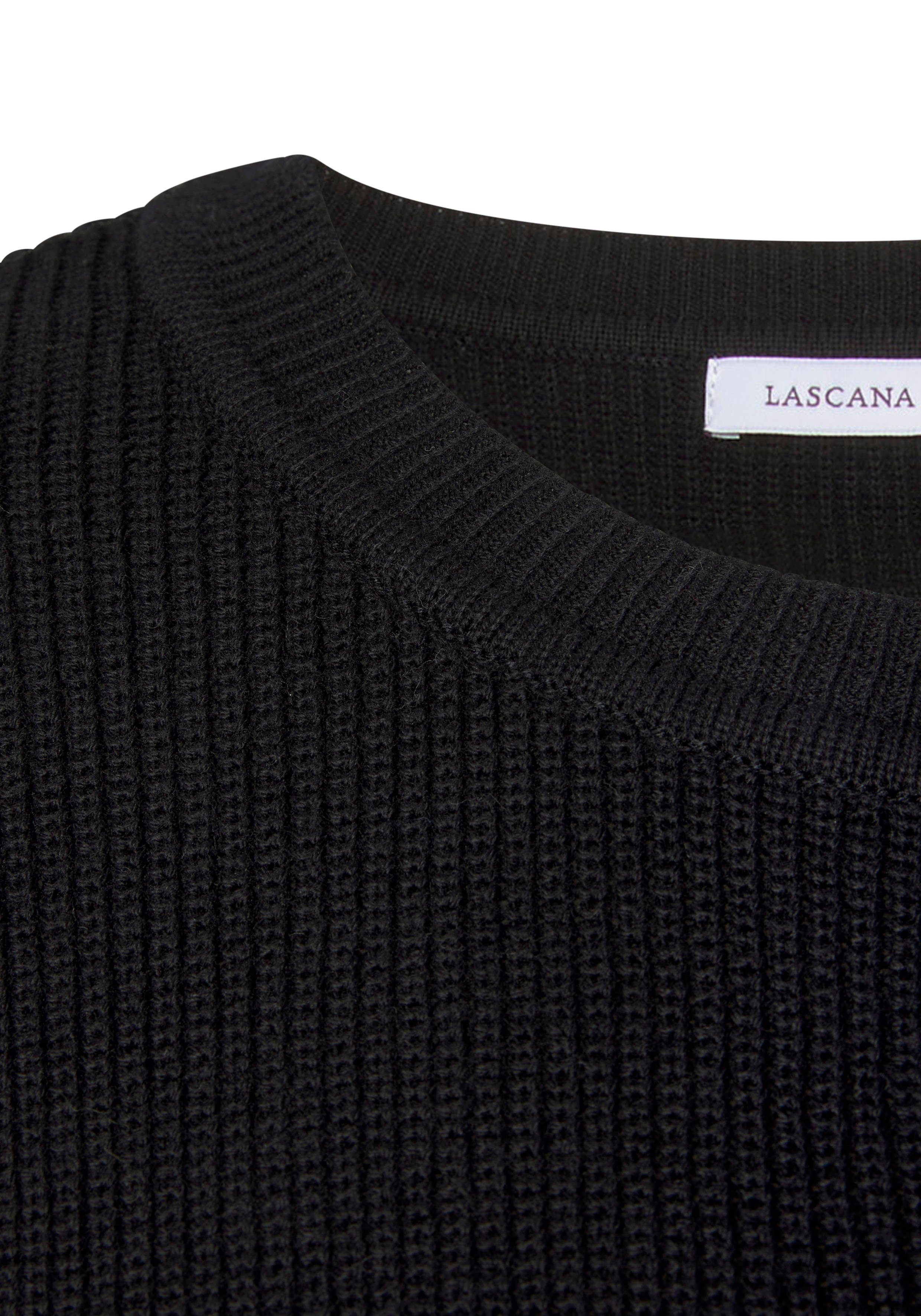 LASCANA Strickpullover mit Colorblock-Streifen
