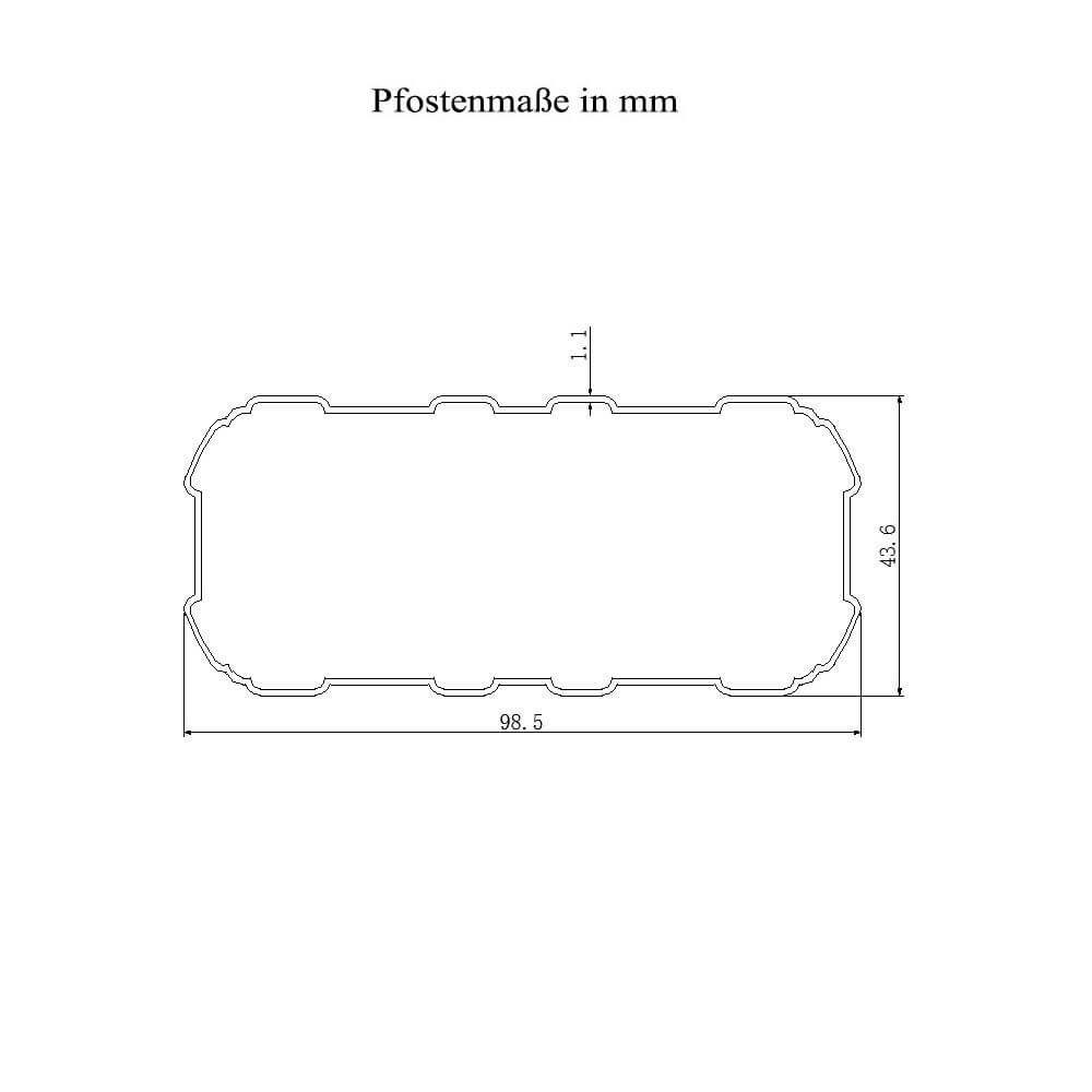 HOME DELUXE Terrassendach Terrassenüberdachung SOLIS Grau, BxT: 312.00x303.00 cm, Bedachung Doppelstegplatten, Ständer und Schienen aus Aluminium