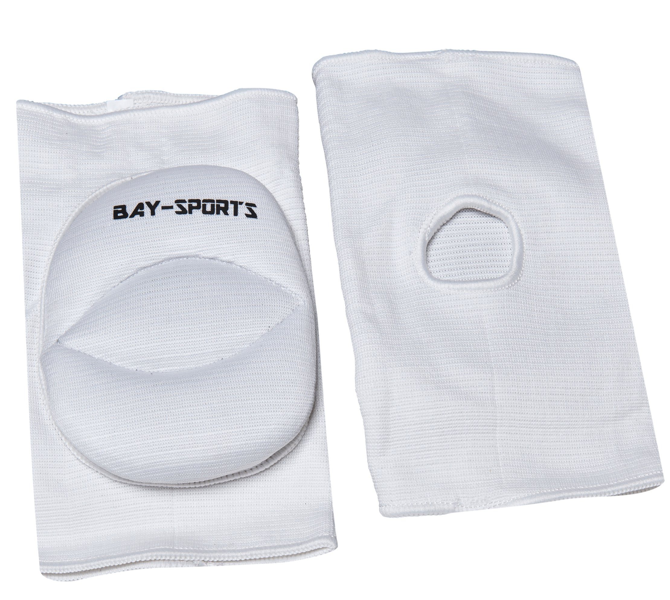 BAY-Sports Knieprotektor Knieschutz Attack Knieschoner Schützer Bandagen Sport weiß
