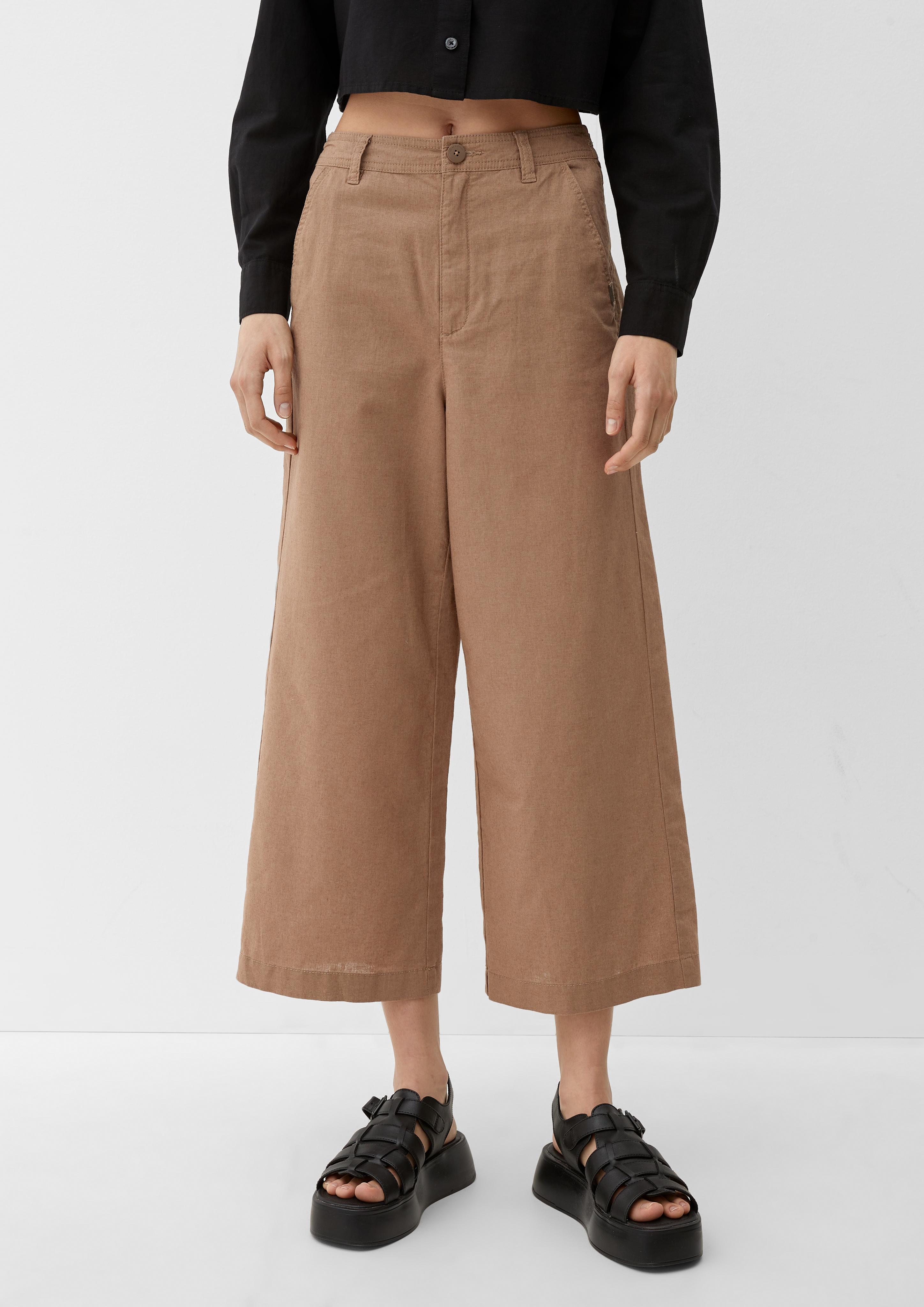 Regular: Culotte aus Leinenmix  2127625-8581