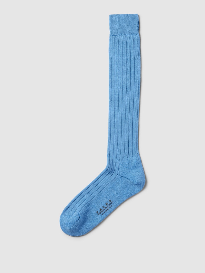 Socken aus Schurwoll-Mix Modell 'TEPPICH' in hellblau