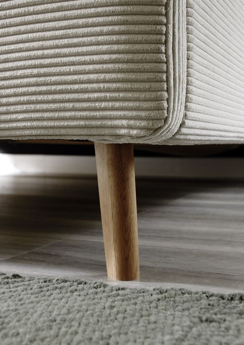 Meise Polsterbett Mattis Cord Beige 180 x 200 cm