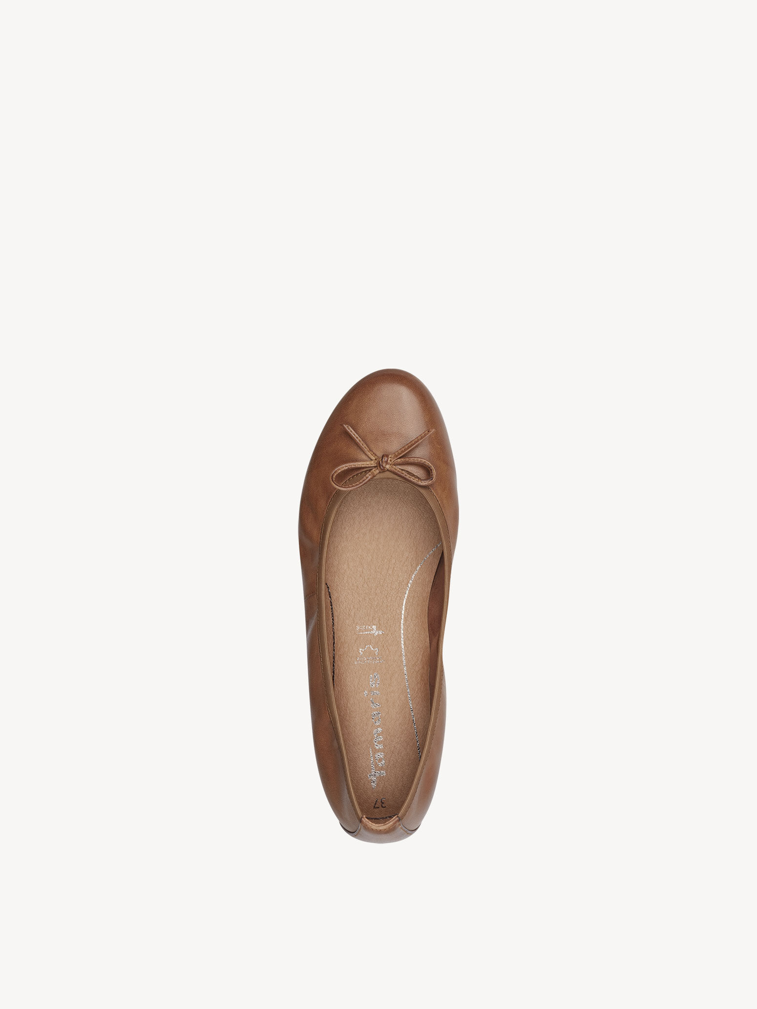 Ballerine en cuir - marron