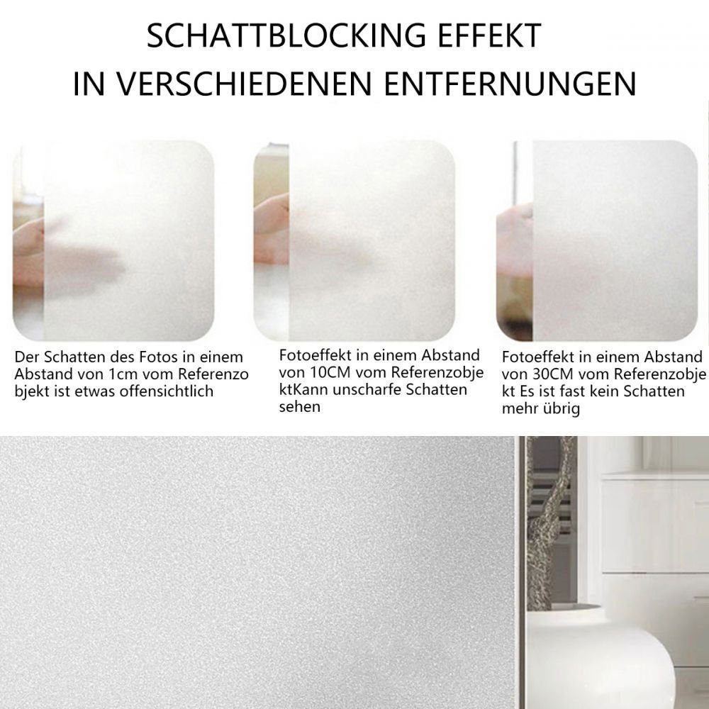 Fensterfolie Fensterfolie Blickdicht Sichtschutzfolie Fenster Selbsthaftend( 20cm) , Bizaical
