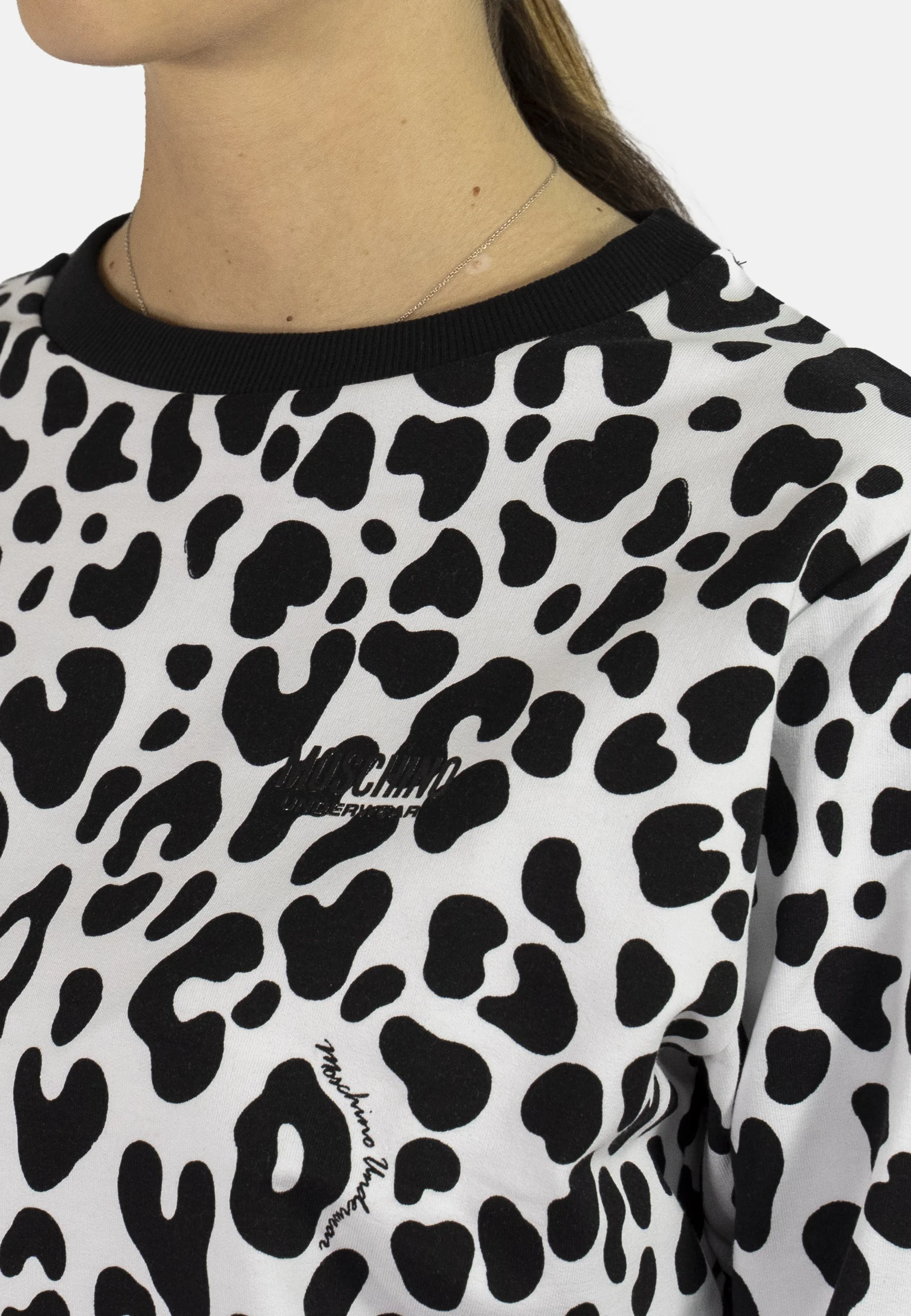 Sudadera Moschino Underwear ANIMALIER CREW NECK