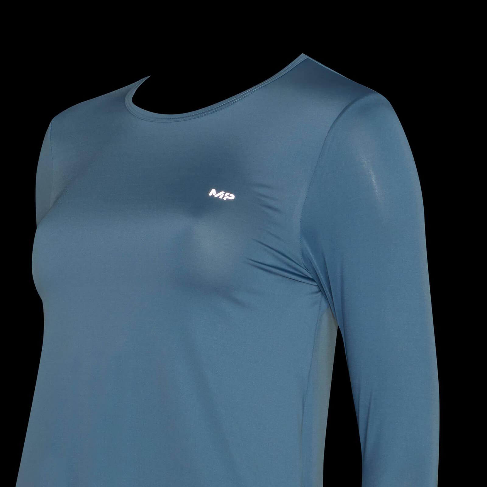 T-shirt à manches longues MP Velocity pour femmes – Bleu gris
