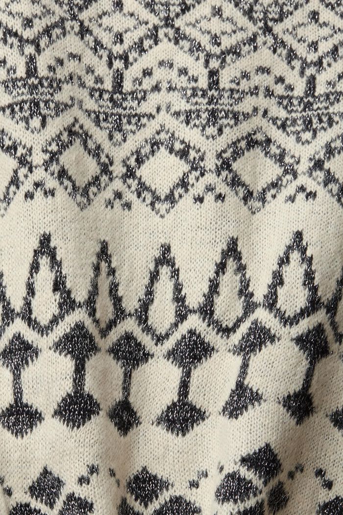 Jacquard-Pullover mit Glitzereffekt